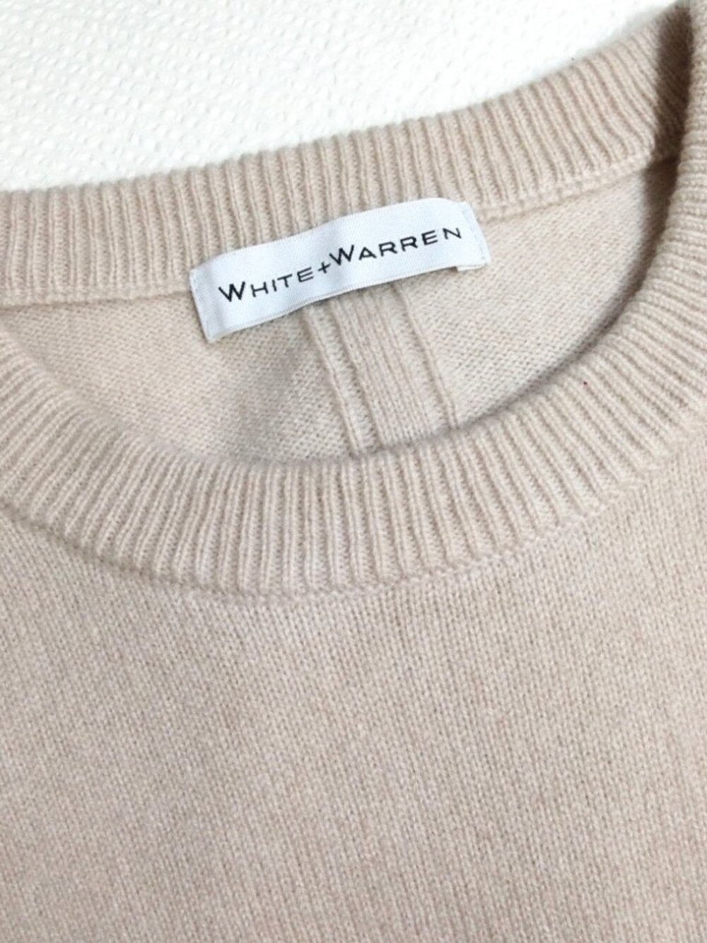 White + Warren Cashmere Crewneck Sweater Sample - XS - NWT - Picture 2 of 3